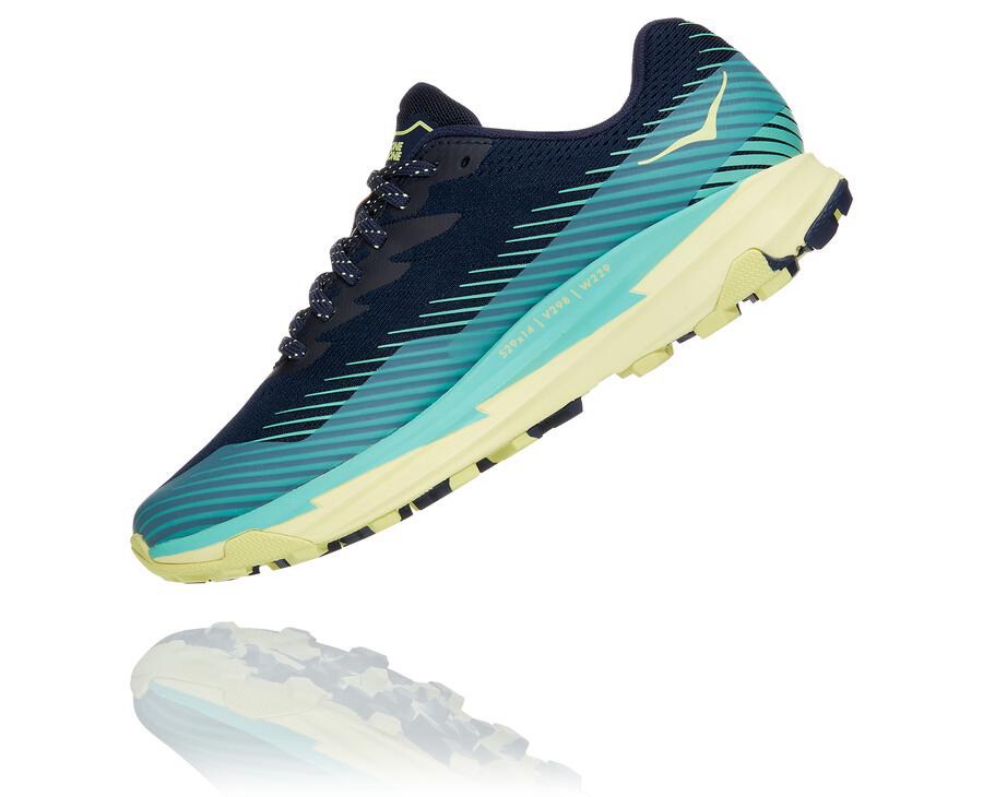 Tenis Trail Hoka One One Feminino Pretas/Menta - Torrent 2 - 018-JGVOSN